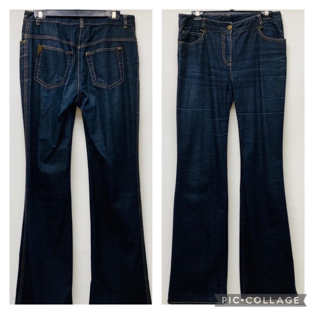 Kay unger boot cut dark blue Jean